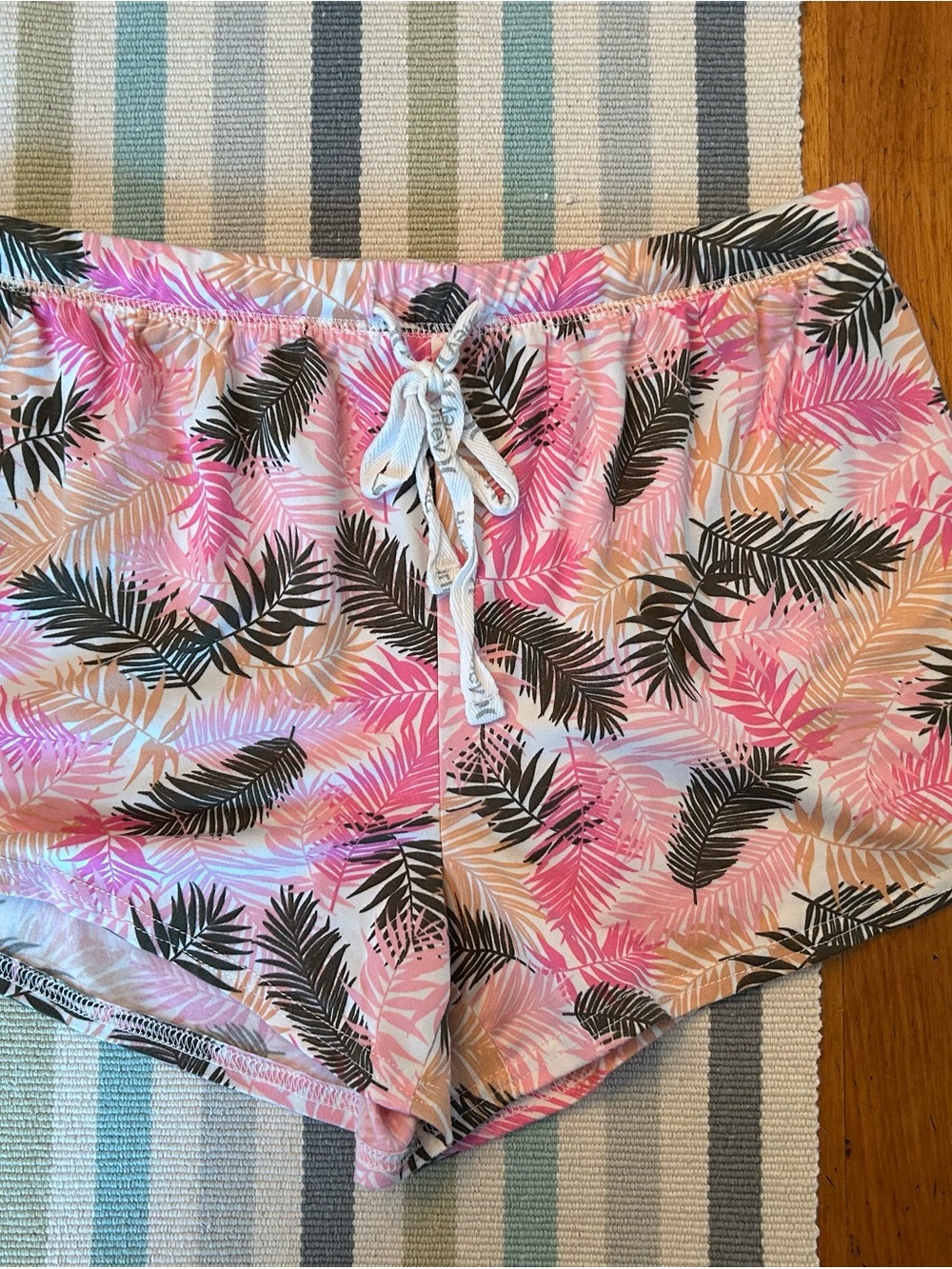 Hurley Pink Tropical Leaf PJ Shorts